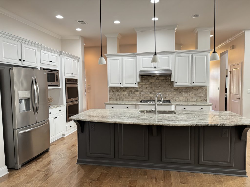 Davidson kitchen cabinet painting project after