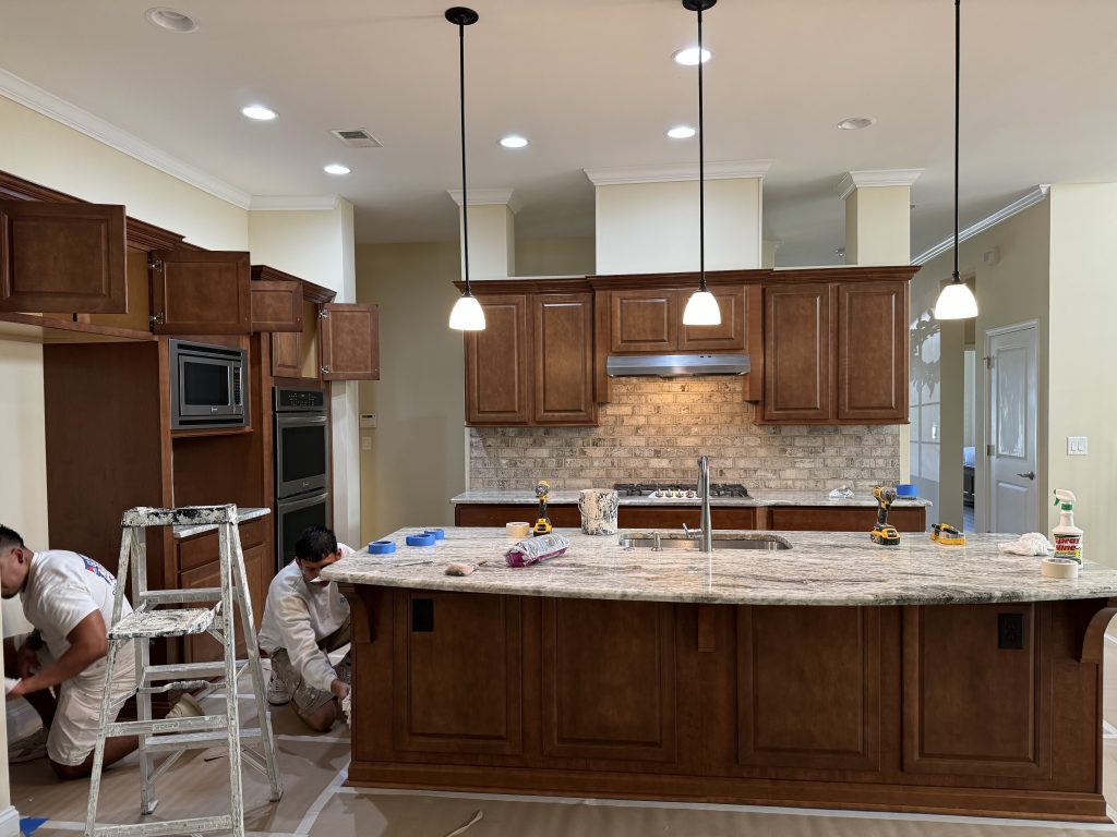 kitchen cabinet refinishing in Charlotte Glennys Painting