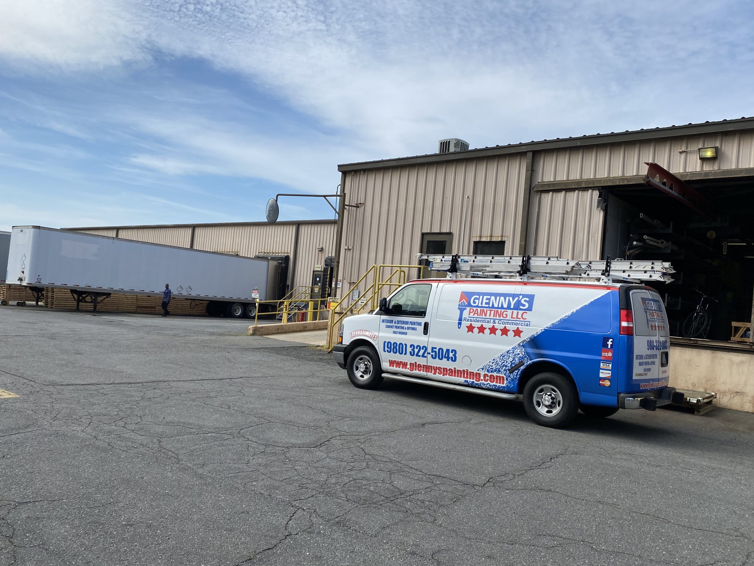 exterior commercial painting project Charlotte Glennys Painting