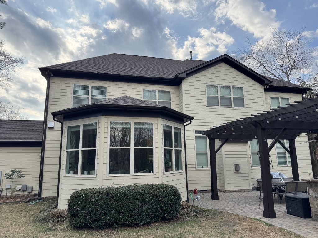 Painted home exterior in Charlotte